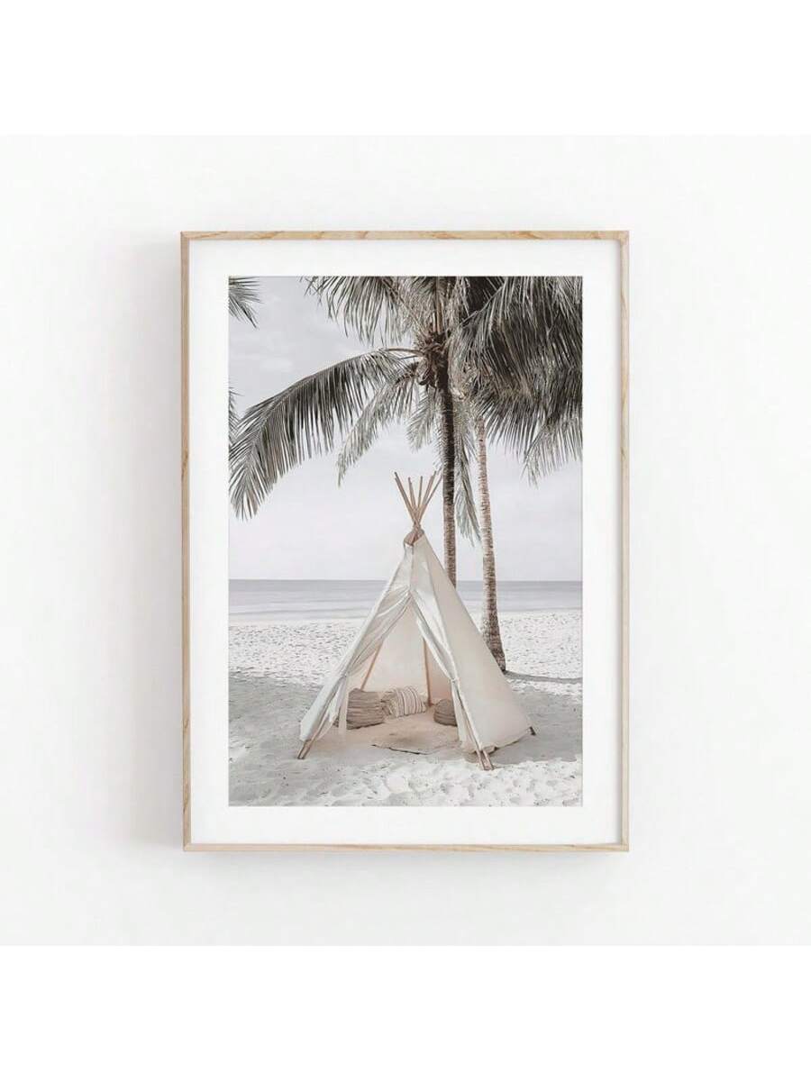 Experience the serenity of the beach with this 6 piece Boho Palm Trees Canvas Art Set. Featuring pastel prints, this set adds a touch of summer to your home decor. Perfect for creating a relaxed and inviting atmosphere. Elevate your space with this beautiful and unique art set.