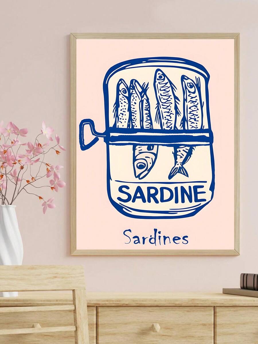 Elevate your living space with this Vintage Sardine Canvas Art Print, featuring a retro red stripe fish design that adds a nostalgic charm to any room. Crafted on high-quality canvas, this wall decor piece combines classic aesthetics with durable materials, making it a timeless addition to your home. Perfect for enthusiasts of vintage style and marine-themed interiors, it brings a subtle yet striking focal point that complements various decor styles with expert finesse.