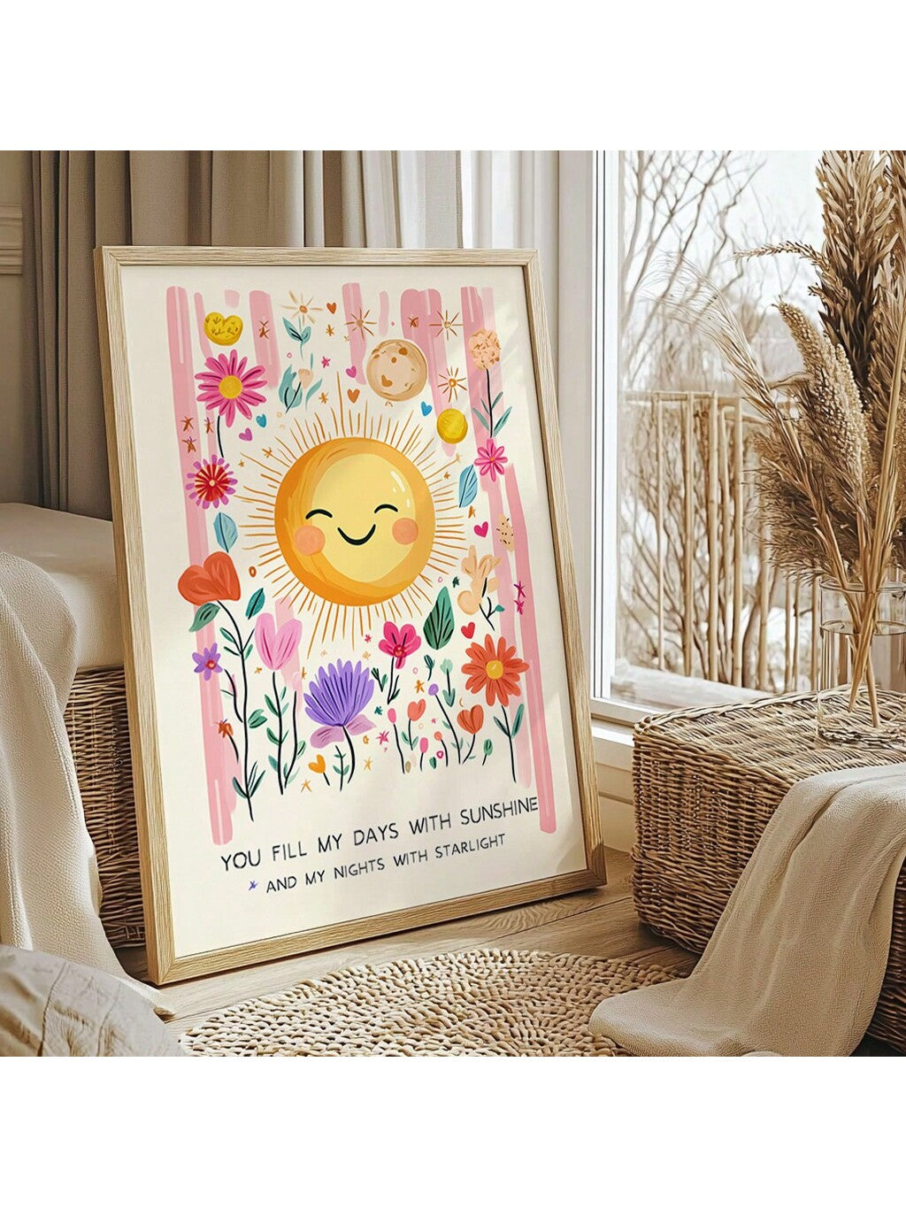 Add a warm, uplifting touch to your child's nursery with the "You Are My Sun" vintage flower quote art. This charming piece combines nostalgic floral design with an inspiring message, creating a comforting atmosphere that encourages positivity and love. Ideal as a thoughtful gift, it enhances any nursery or child's room with timeless style and heartfelt sentiment.