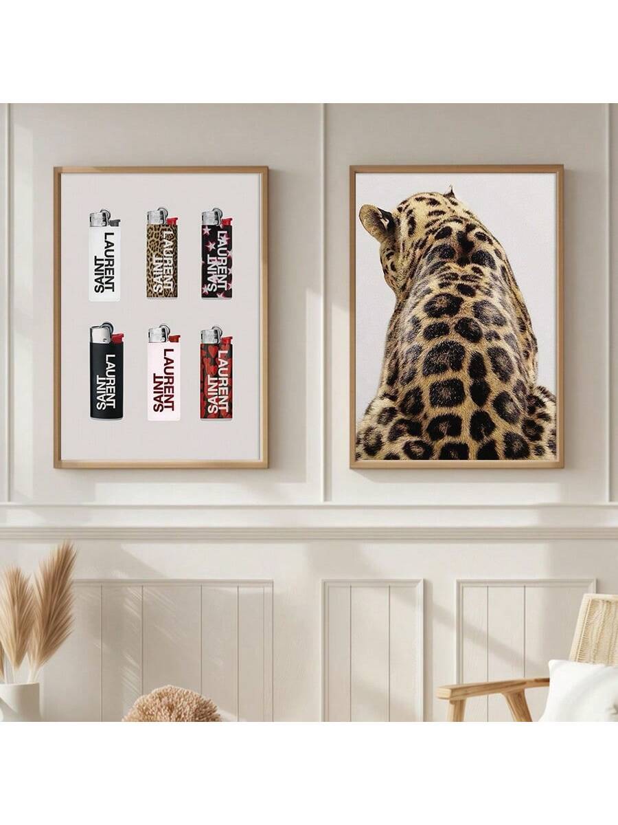 Elevate your interior with these Chic Leopard Canvas Art Prints, featuring a trendy cheetah design that adds a sophisticated touch to bedrooms and living rooms. Crafted on high-quality canvas, this wall decor combines modern style with timeless wildlife elegance, making it an ideal choice for those seeking to enhance their space with a bold yet refined statement piece.