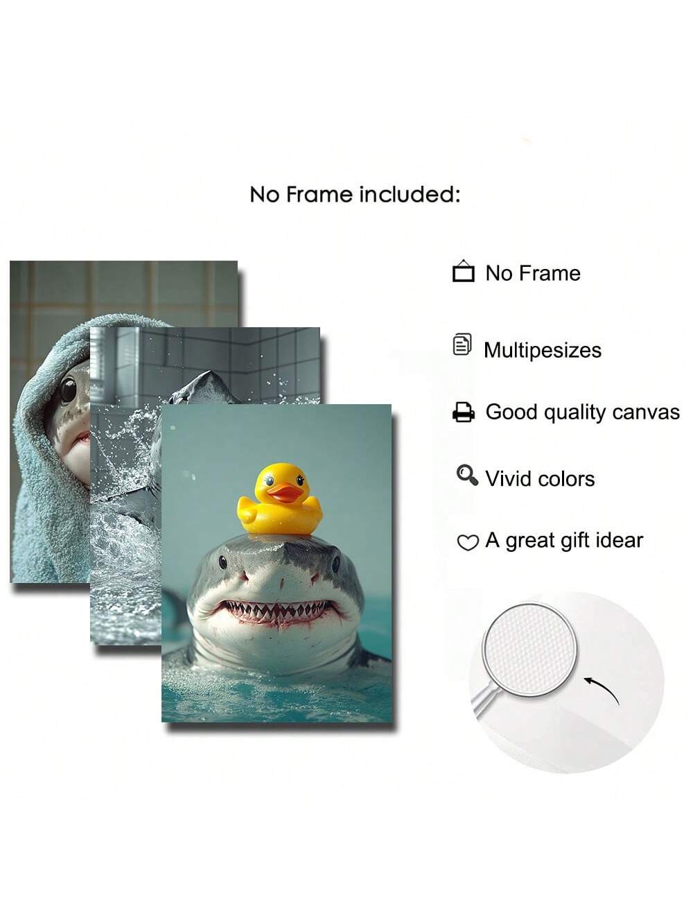 Enhance your bathroom with this set of three charming shark-themed posters, perfect for adding a playful yet sophisticated ocean vibe. These printable artworks bring a fresh, coastal touch ideal for beach house decor or any ocean lover’s space. Easy to download and print, they offer a convenient way to brighten your walls with expert-crafted designs that balance fun and style effortlessly.