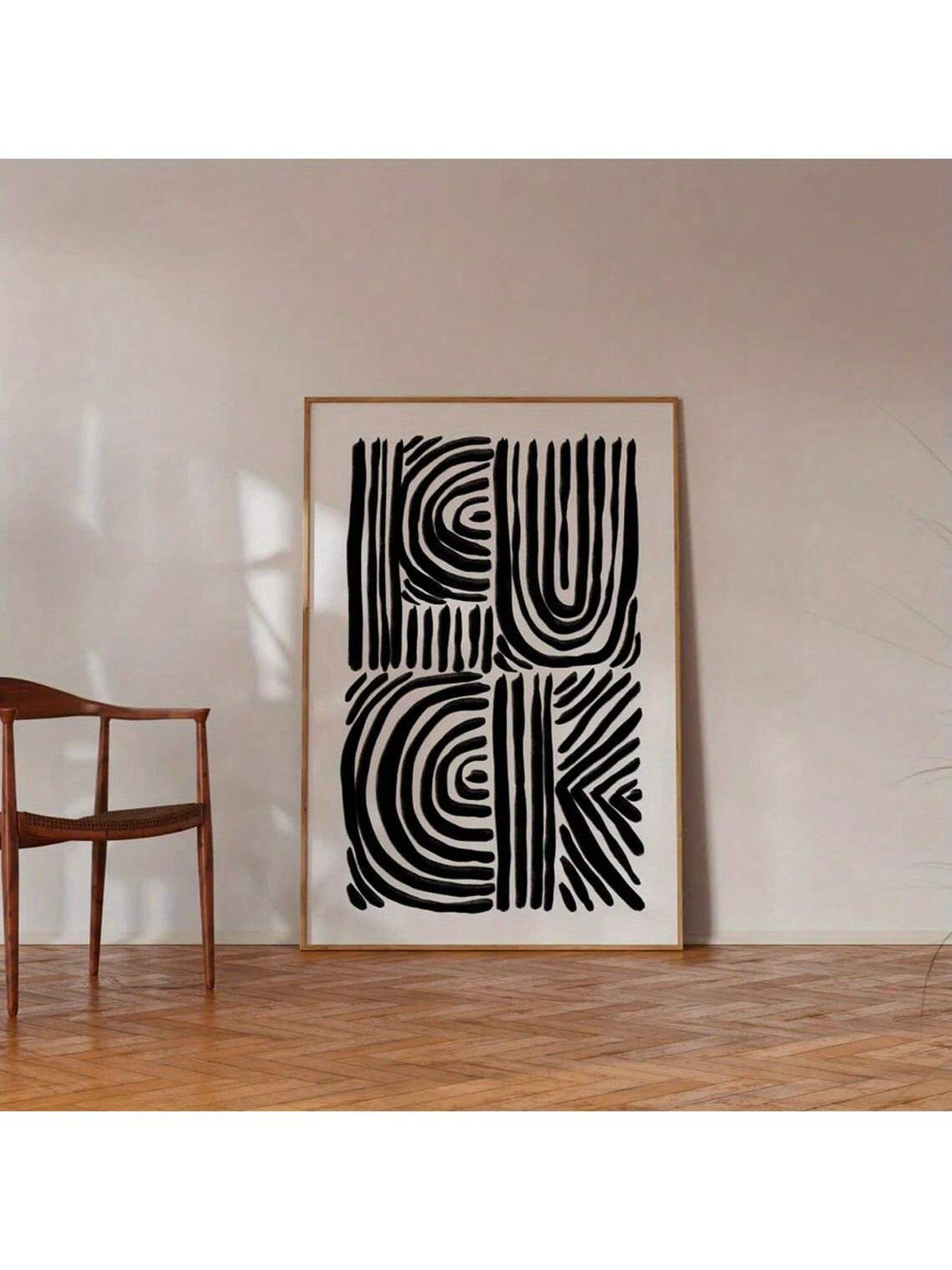 Upgrade your home decor with our Bold Minimalist Black and White Geometric Canvas Art Poster. With its sleek and modern design, this piece adds a touch of sophistication to any room. Made with high-quality materials, it is sure to elevate your space and impress your guests. Perfect for the contemporary home.