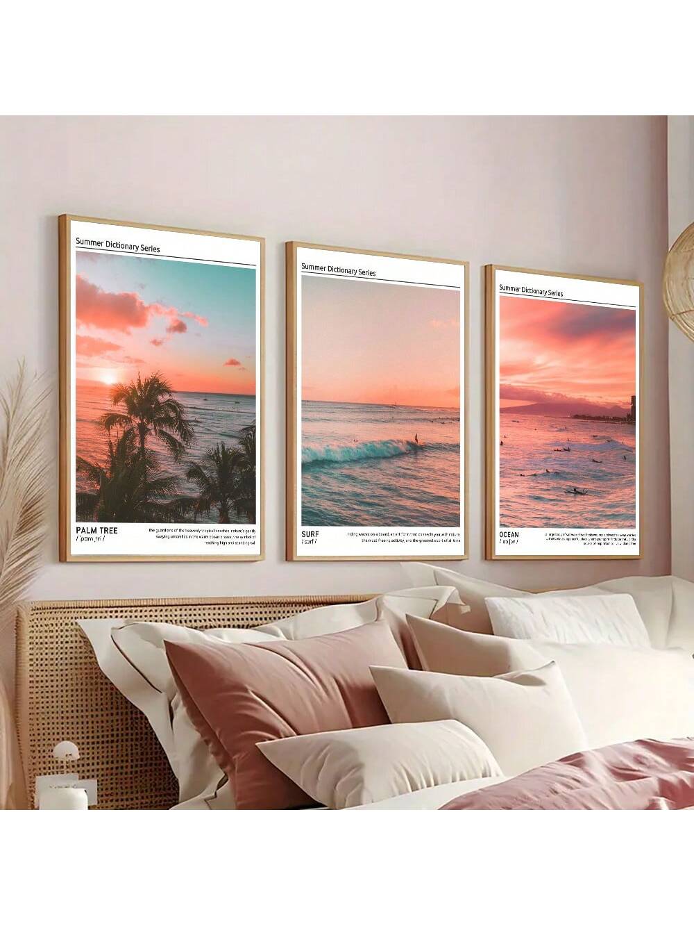 Elevate your tropical home ambiance with this set of three vibrant sunset posters, expertly designed to capture the serene beauty of coastal life. Each print features rich, colorful hues that evoke the warmth and tranquility of a tropical sunset, making them perfect for adding a sophisticated yet relaxed atmosphere to any room. Crafted for durability and visual impact, these prints seamlessly blend aesthetic appeal with lifestyle inspiration, ideal for those seeking to enhance their living space with a touc