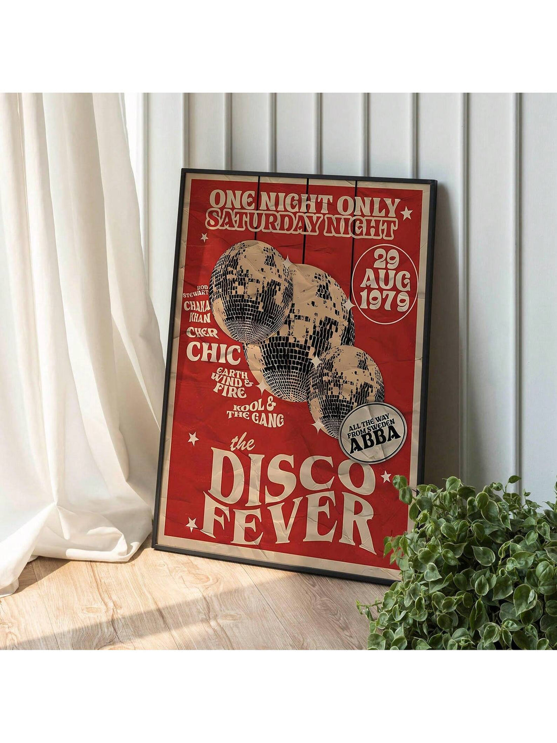 Bring some funky retro vibes into your space with our 1970s Retro Disco Fever Canvas Art. This vibrant wall decor is perfect for bedroom, living room, or dorm, adding a touch of nostalgia and fun to your living space. Made on canvas, this piece is durable and sure to delight any retro enthusiast.