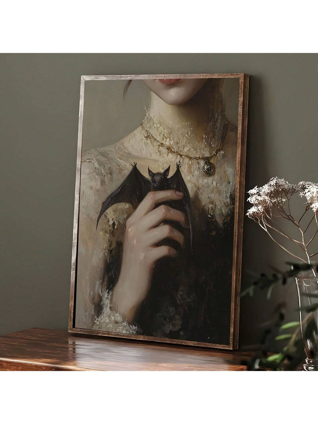 This vintage dark gothic bat poster adds a unique touch of edgy elegance to any home decor or makes for a thoughtful and original gift. Expertly crafted on high-quality canvas, the striking design is sure to impress. Perfect for those with a taste for the darker side of life.