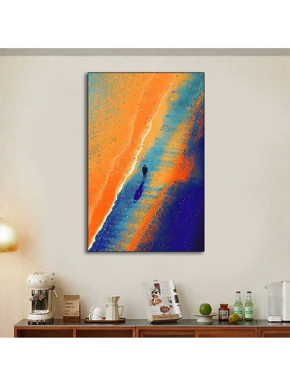 Elevate your living space with this Colorful Geometric Abstract Landscape Poster. Featuring a frameless design, this wall art combines vibrant geometric shapes to create a modern and dynamic landscape scene. Ideal for contemporary home decoration, it adds a sophisticated splash of color and artistic flair without overwhelming your décor.