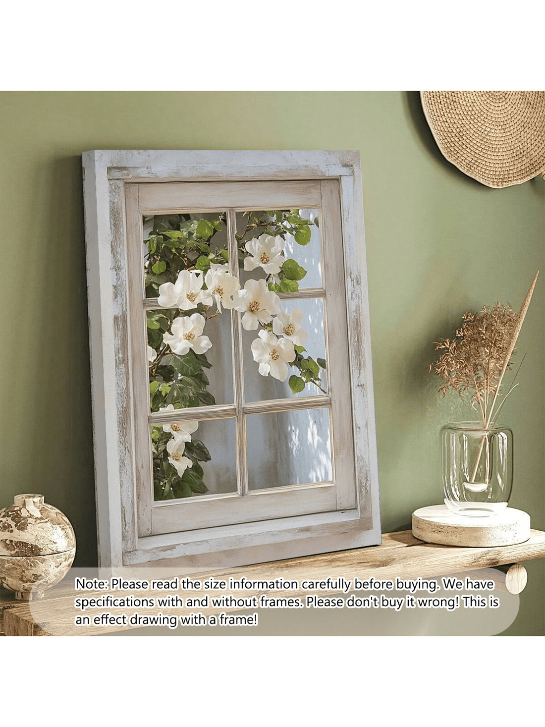 Elevate your interior with this Vintage Window Frame Canvas Art featuring elegant white diamond roses. Designed to bring a timeless charm, this wall decor complements living spaces and coffee shops alike, adding a refined touch of sophistication. Its classic window frame design paired with delicate floral imagery creates a serene ambiance, perfect for enhancing any room’s aesthetic with subtle elegance. Crafted for durability and visual appeal, it’s an expert choice for those seeking tasteful, vintage-inspi