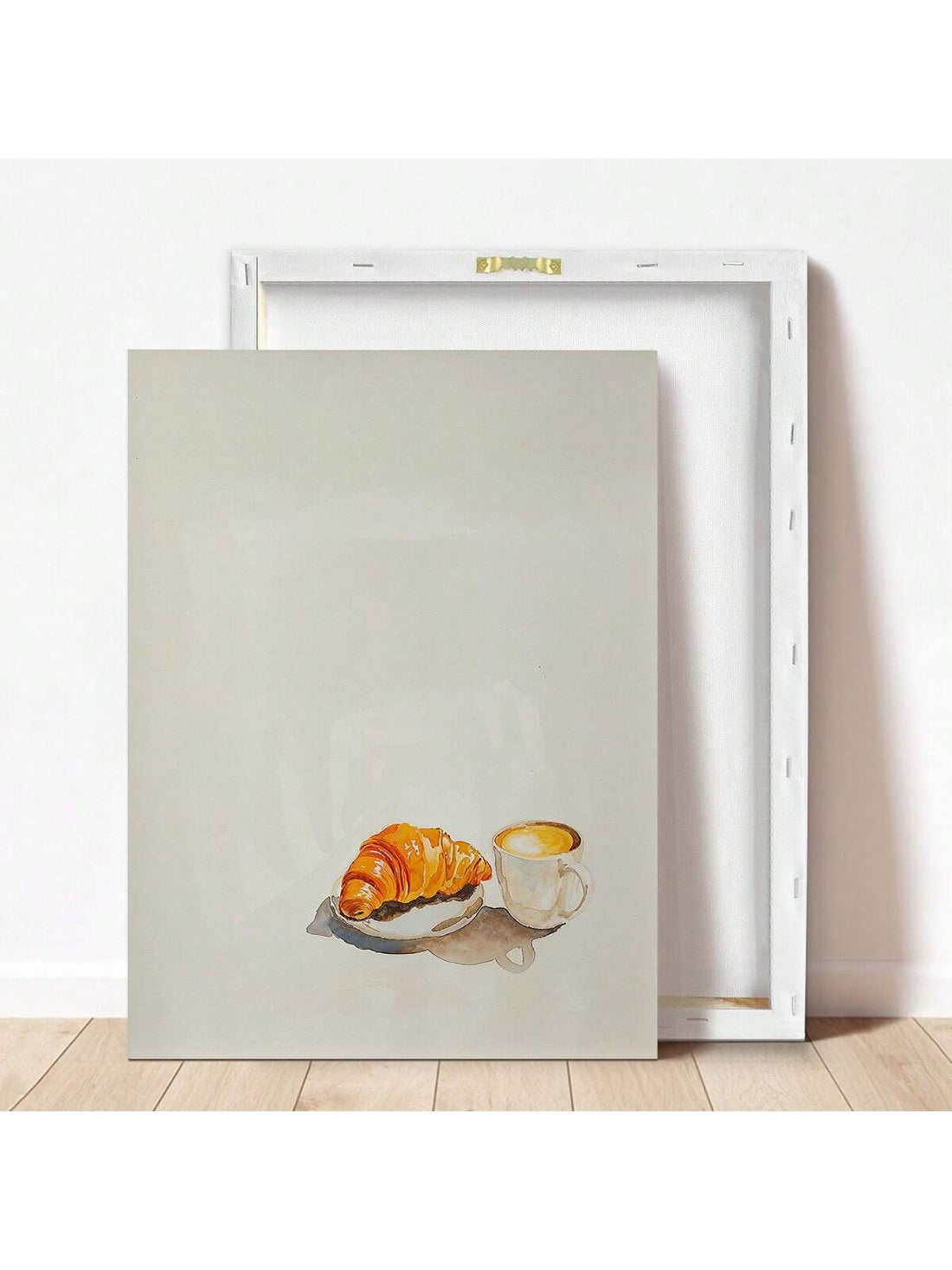 Elevate your kitchen or dining space with this Modern Croissant and Coffee Canvas Wall Art. Featuring a sleek, contemporary design, it captures the inviting essence of a stylish breakfast moment. Crafted to complement modern interiors, this canvas adds warmth and sophistication, making your morning routine visually inspiring. Durable and easy to hang, it’s an expert choice for enhancing your culinary environment with tasteful decor.