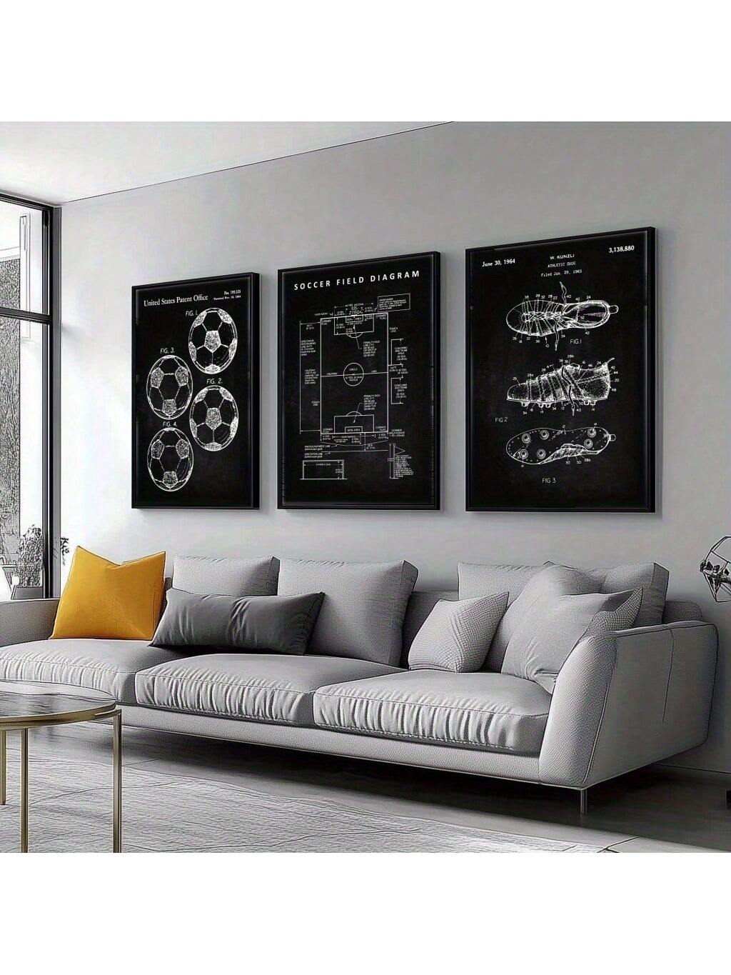 Elevate your space with our Art Deco Soccer Sneakers Canvas Wall Art. These stylish prints are perfect for both home and office decor, adding a touch of sophistication to any room. Made from high-quality canvas, these prints are durable and will last for years to come. Bring a unique and modern flair to your walls with our Art Deco Soccer Sneakers prints.