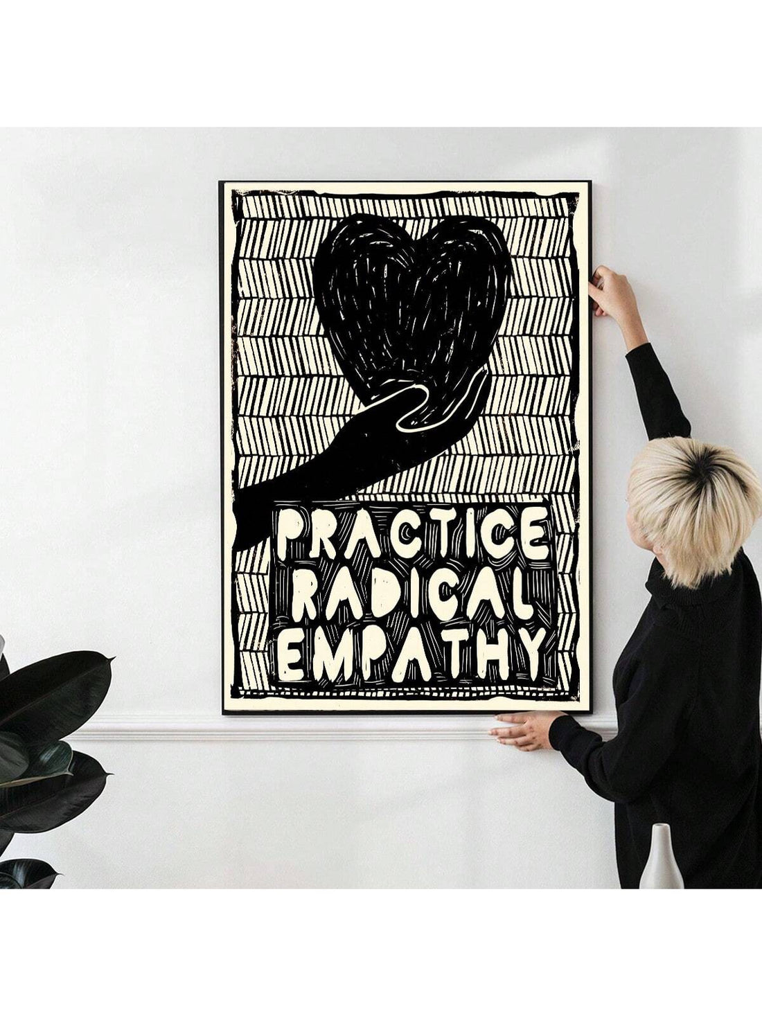 Elevate your space with the Empathy &amp; Kindness Canvas Wall Art, designed to inspire and promote positive values. This modern motivational piece is perfect for homes, classrooms, or offices, encouraging compassion and understanding. Crafted with quality materials, it offers a sleek, durable finish that complements any décor while serving as a daily reminder to foster empathy and kindness in everyday interactions.