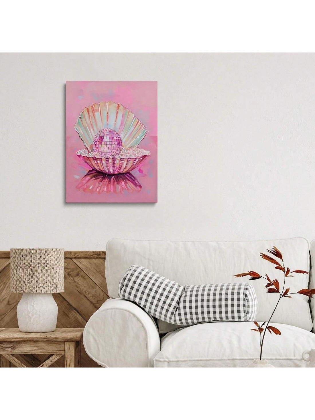 Elevate your living space with this Stylish Pink Disco Party Canvas Art, blending modern coastal vibes with vibrant disco flair. Perfect for adding a bold, contemporary touch to any room, this canvas features dynamic pink hues and sleek design elements that complement coastal decor. Crafted for durability and visual impact, it transforms your home into a lively, stylish environment that reflects your unique taste. Ideal for those seeking a sophisticated yet playful statement piece.