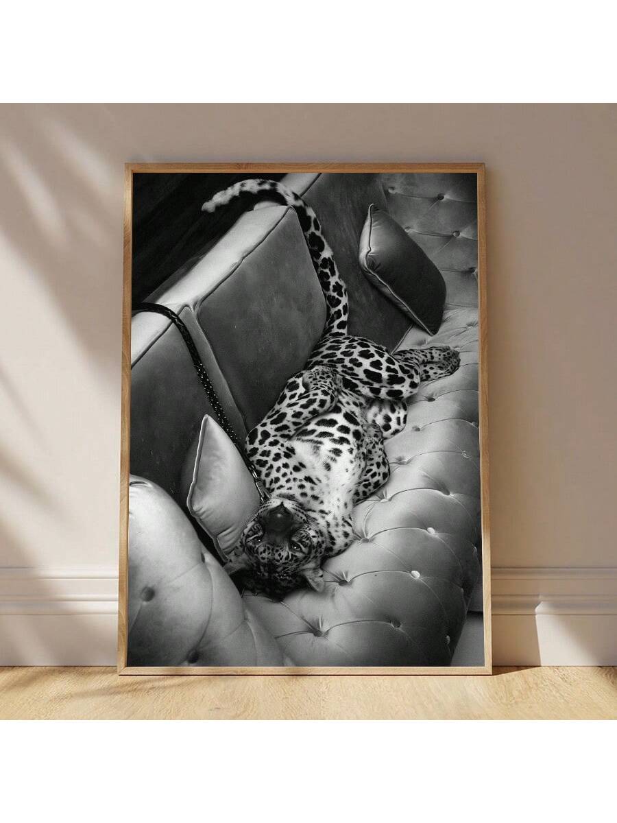 Transform your space with this sophisticated leopard print canvas wall art. The striking black and white vintage aesthetic adds a touch of wild elegance to bedrooms and living rooms. This statement piece combines timeless animal print appeal with contemporary styling, creating a focal point that elevates your interior design with professional flair.