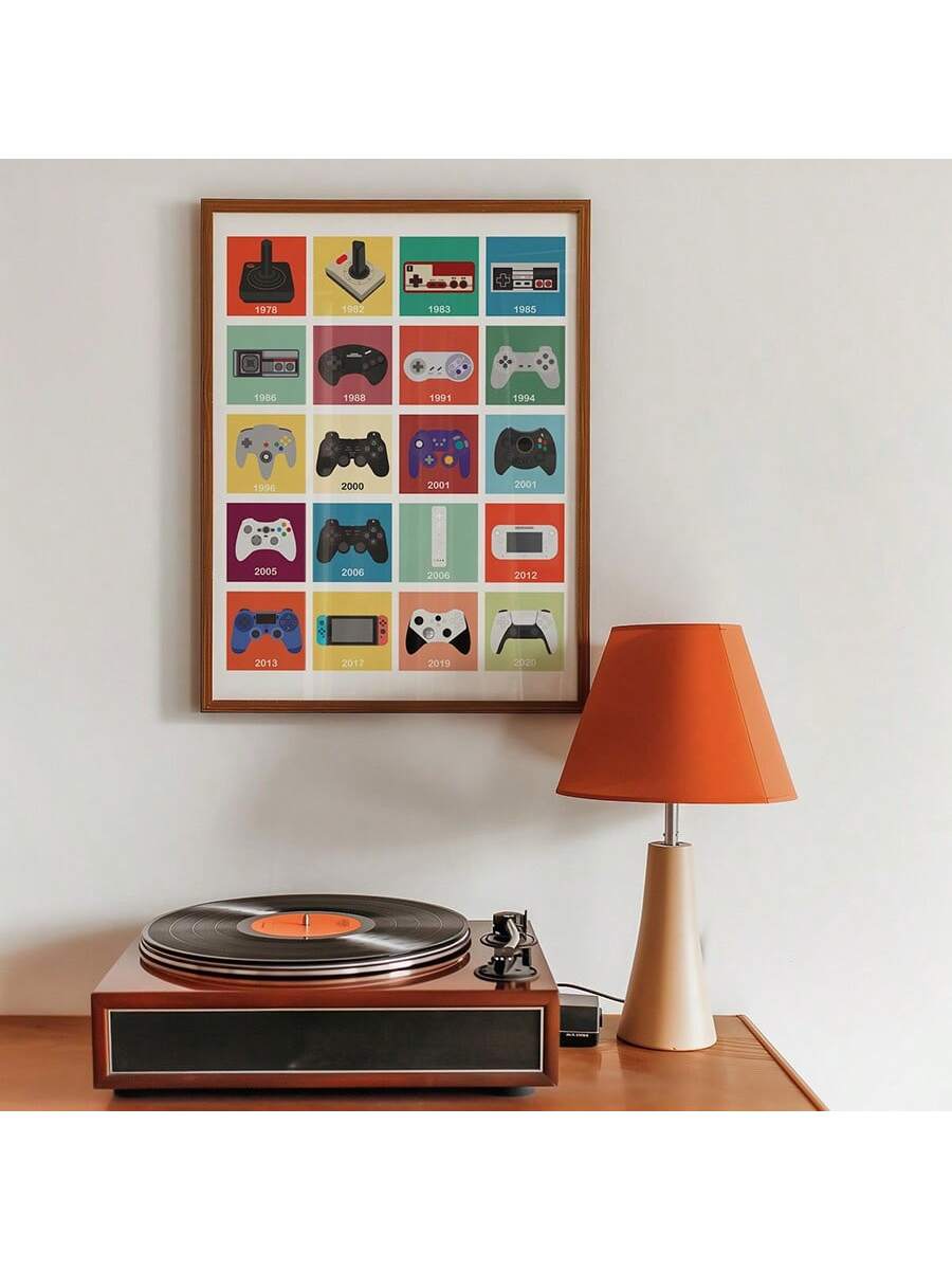 Celebrate the vibrant history of gaming with the Retro Gaming Evolution Canvas Print. This colorful wall art vividly captures the progression of classic video games, making it an ideal centerpiece for game rooms and playrooms. Crafted to inspire nostalgia and creativity, it enhances any space with a dynamic visual narrative that appeals to both enthusiasts and casual players alike. Durable and visually striking, this canvas print offers a sophisticated way to showcase your passion for gaming culture.