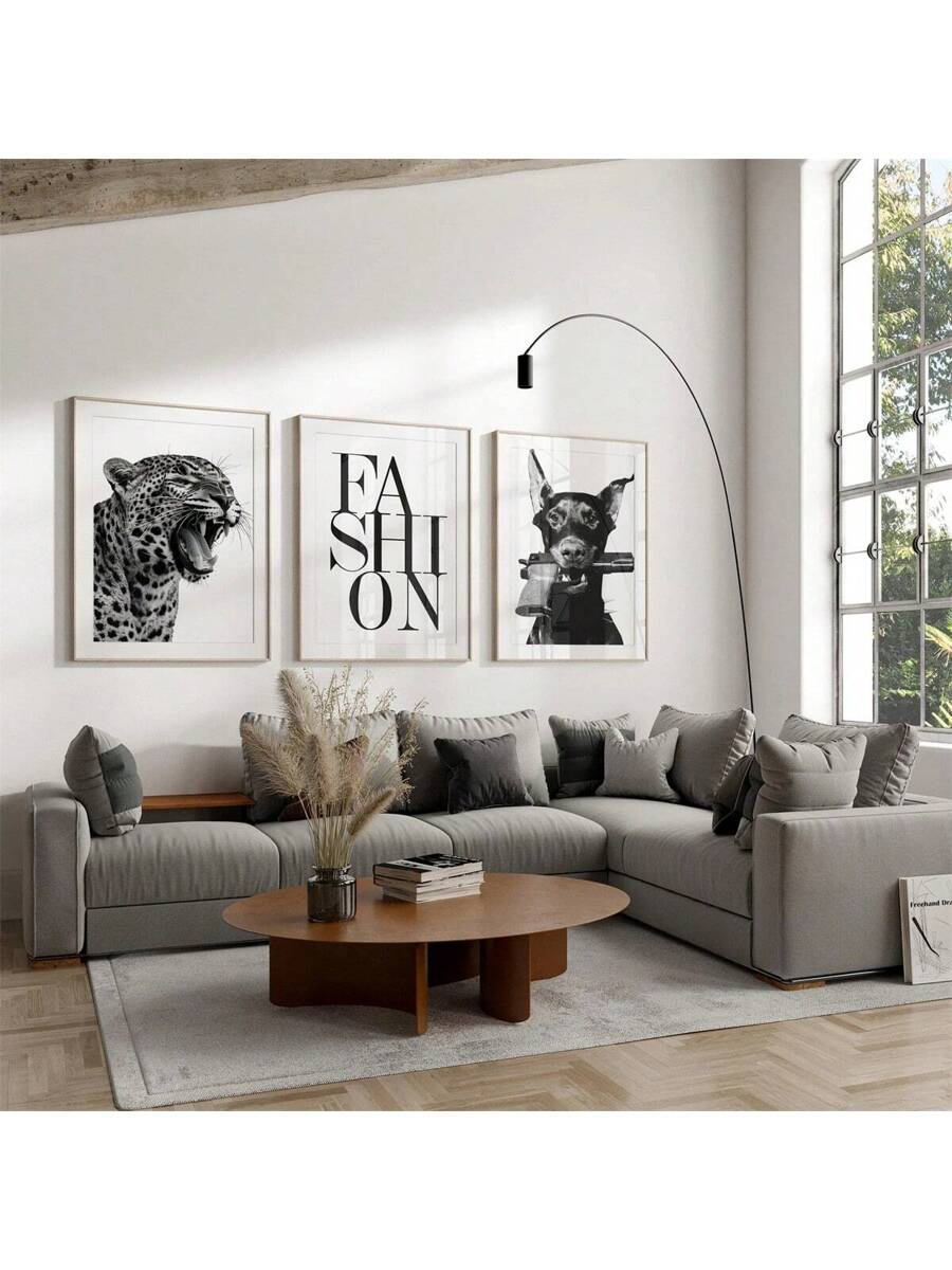 Experience the perfect blend of luxury and nature with our Bold Luxury Wall Art Print. Featuring a stunning wild leopard and doberman design, this unframed black aesthetic decor piece will add a touch of sophistication to any room. Elevate your space with this captivating and elegant art print.