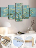 Botanical blossom wall art framed print in home decor lifestyle mockup