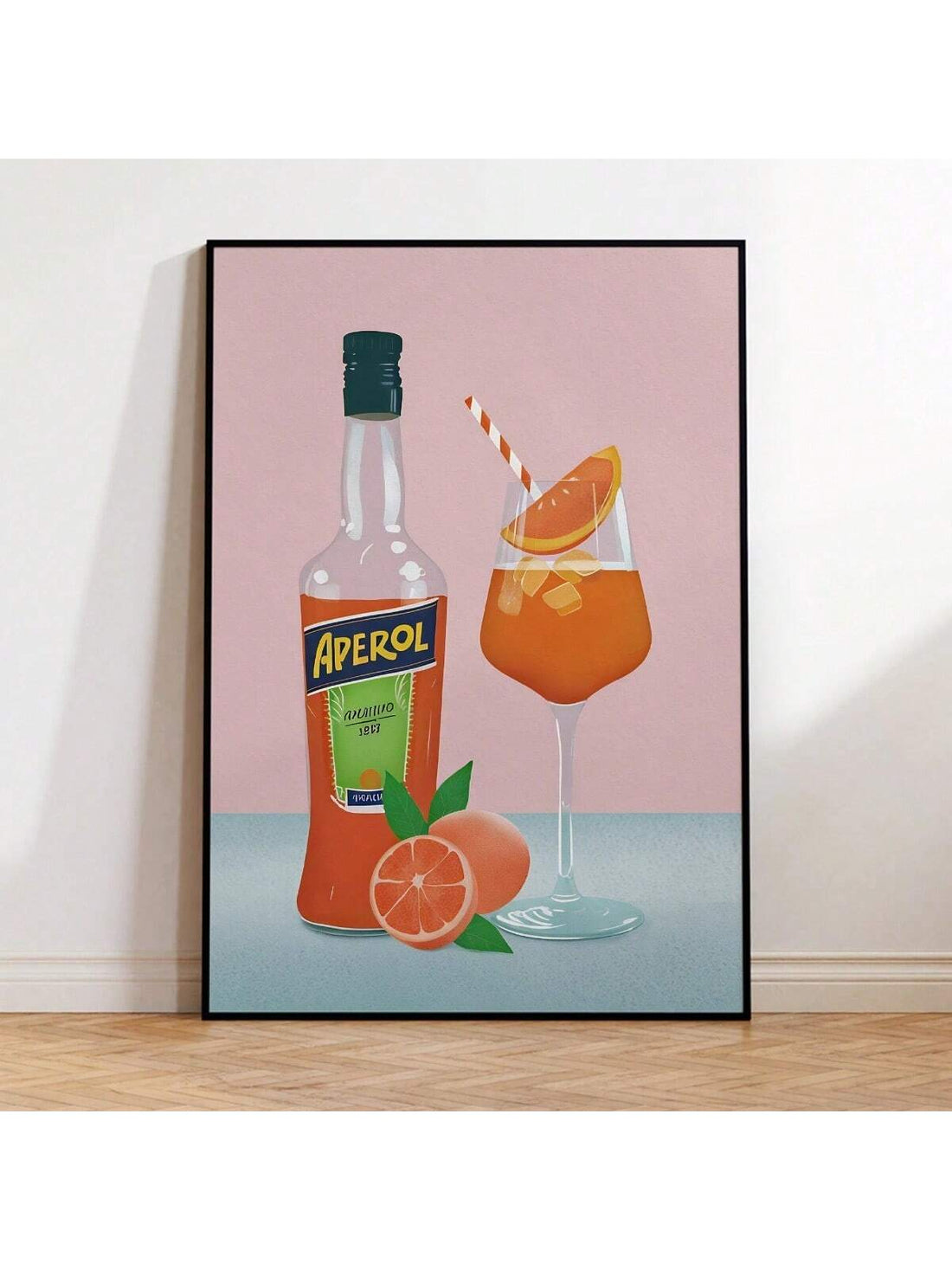 Elevate your living space with this Modern Aperol Cocktail Glass Wall Art, a stylish canvas print that captures the vibrant essence of a classic Aperol cocktail. Perfect for home decor enthusiasts and gift seekers alike, this artwork adds a sophisticated, contemporary touch to any room. Crafted with high-quality materials, it offers lasting color and detail, making it an ideal statement piece for kitchens, bars, or lounges. Enhance your environment with this expert blend of art and lifestyle.