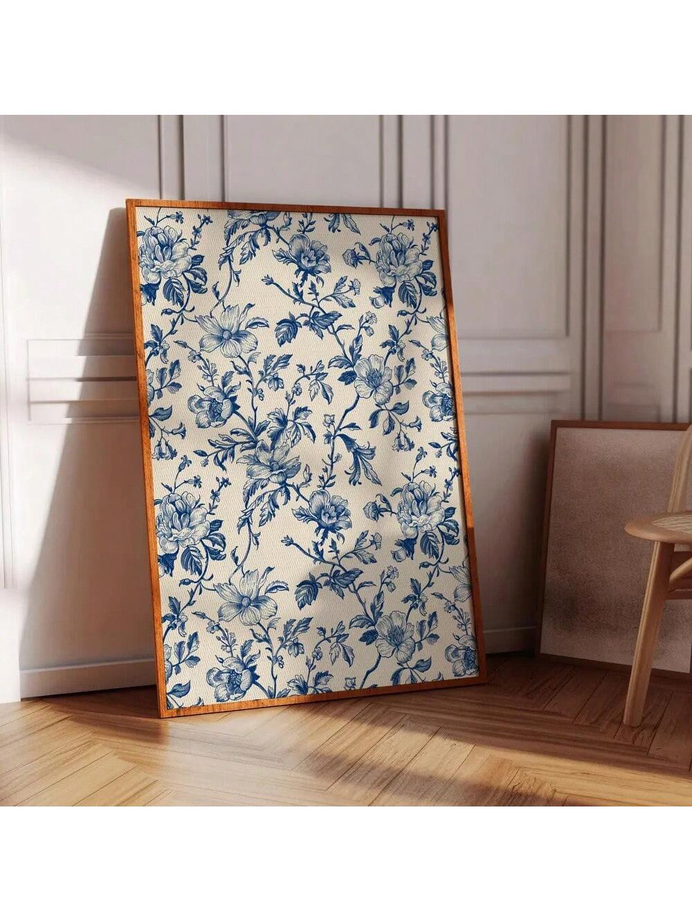 Elevate your space with this Vintage Blue Toile De Jouy Wall Art Set, featuring minimalist floral and bird designs printed on high-quality canvas. Perfect for adding a touch of timeless elegance to your home or dorm, these prints blend classic artistry with modern simplicity. Their calming blue tones and refined detail create a serene atmosphere, enhancing any room with understated sophistication. Durable and easy to hang, this set provides a stylish way to personalize your décor while maintaining a clean, 