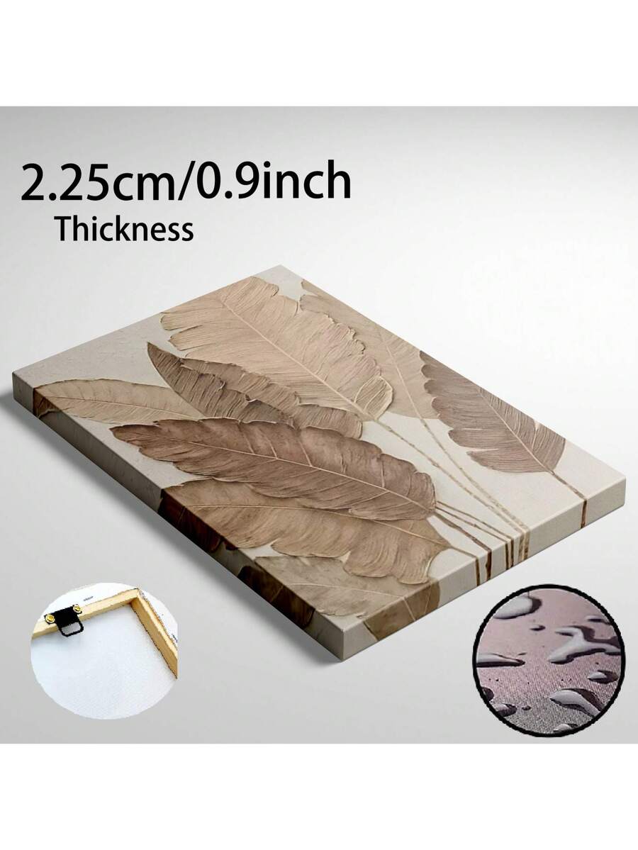 Introduce a pop of nature into your space with this Large Leaf Canvas Print. Perfect for living rooms, bedrooms, and offices, this unique wall art will add a touch of tranquility to any room. Made from high-quality materials, it will elevate your decor while providing a sense of relaxation.