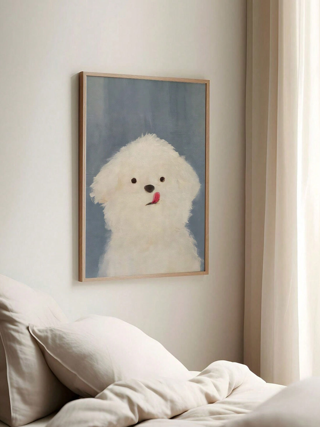 Transform your space with our Charming Pet Canvas Art Print featuring adorable dog imagery. This versatile wall decor complements any room throughout the seasons, adding warmth and character to your home.