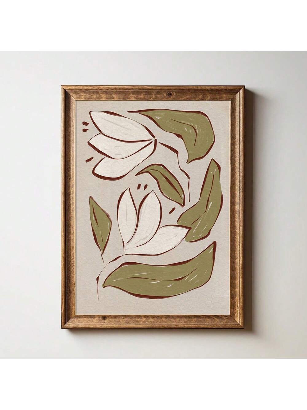 Elevate your living space with this Minimalist Vintage Botanical Canvas Art Print. Featuring earth tone florals, it brings a subtle, timeless charm to any home or dorm room. Crafted to complement a variety of decor styles, this canvas print adds a refined natural touch while maintaining a clean, understated aesthetic. Ideal for those seeking sophisticated wall decor that blends vintage inspiration with modern minimalism.