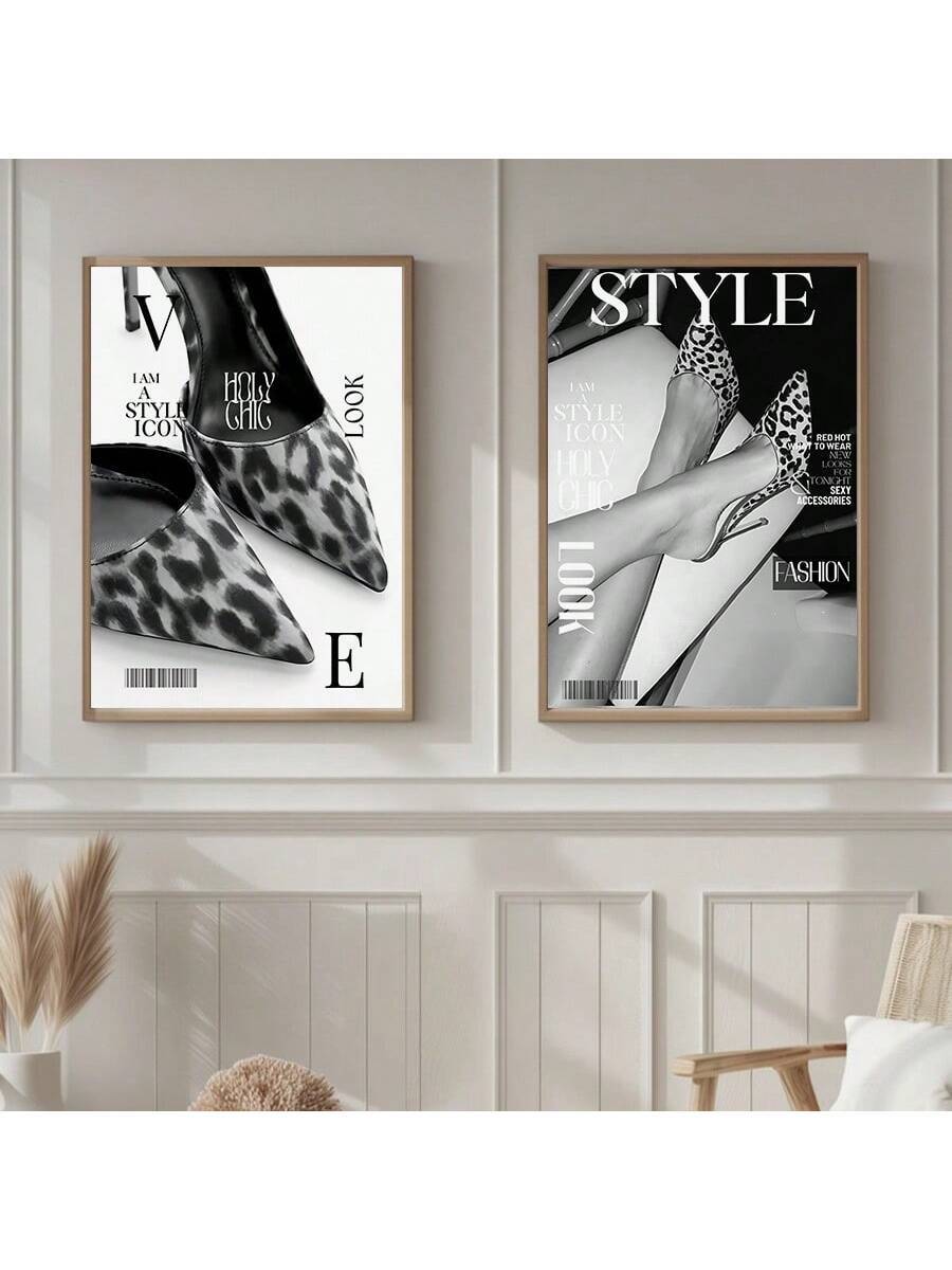 Add a touch of luxury to your home decor with our Chic Retro Magazine Wall Art. Featuring leopard print canvas posters, this piece combines modern design with timeless retro vibes. Elevate your space with a touch of sophistication and style.
