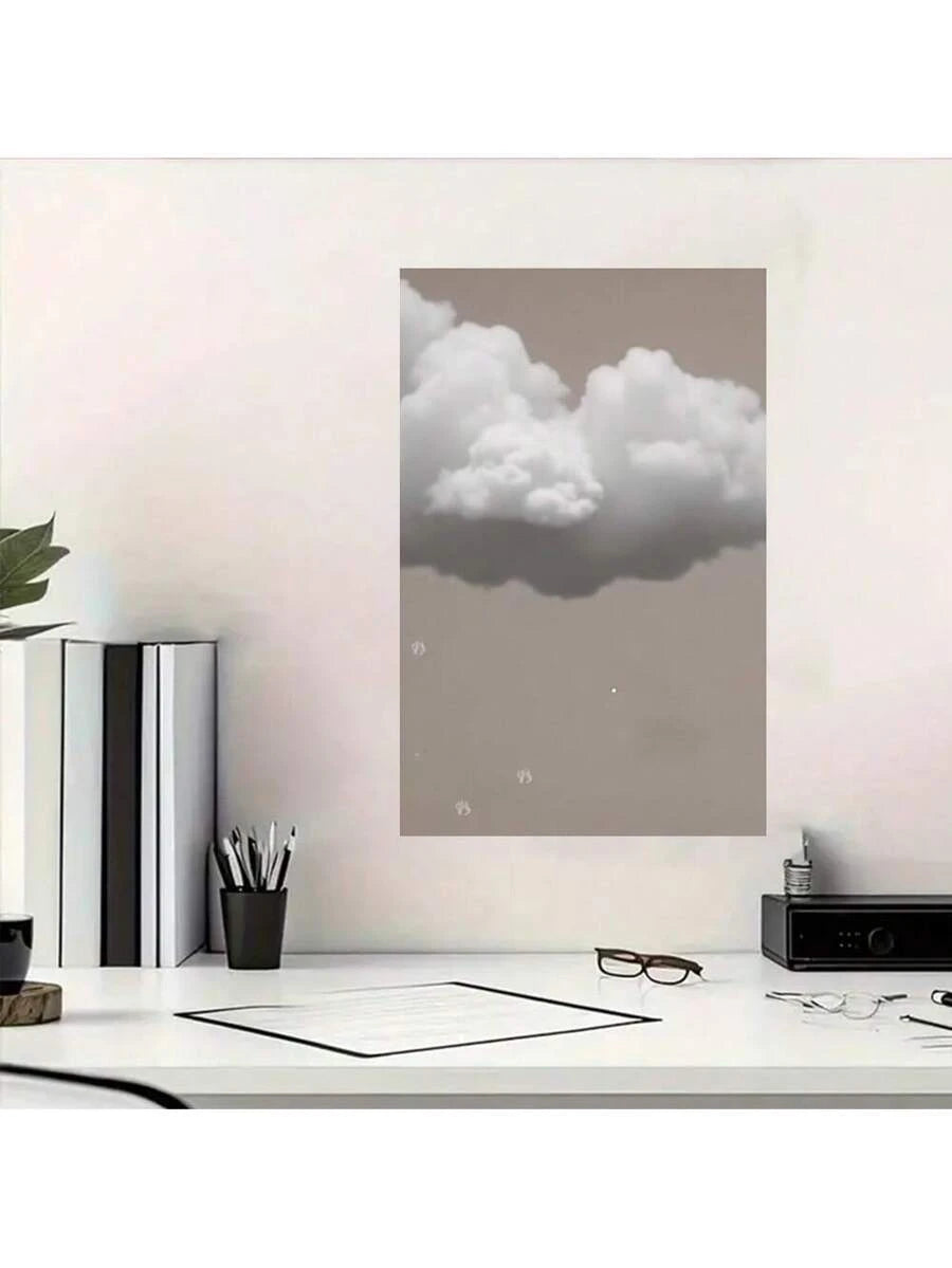 Enhance your living space with our Modern Minimalist Framed Clouds Wall Art Poster. Featuring a serene blue sky, this elegant piece adds a touch of calmness to your room. Perfect for the living room, bedroom, or home office, it's the perfect addition to any modern decor.
