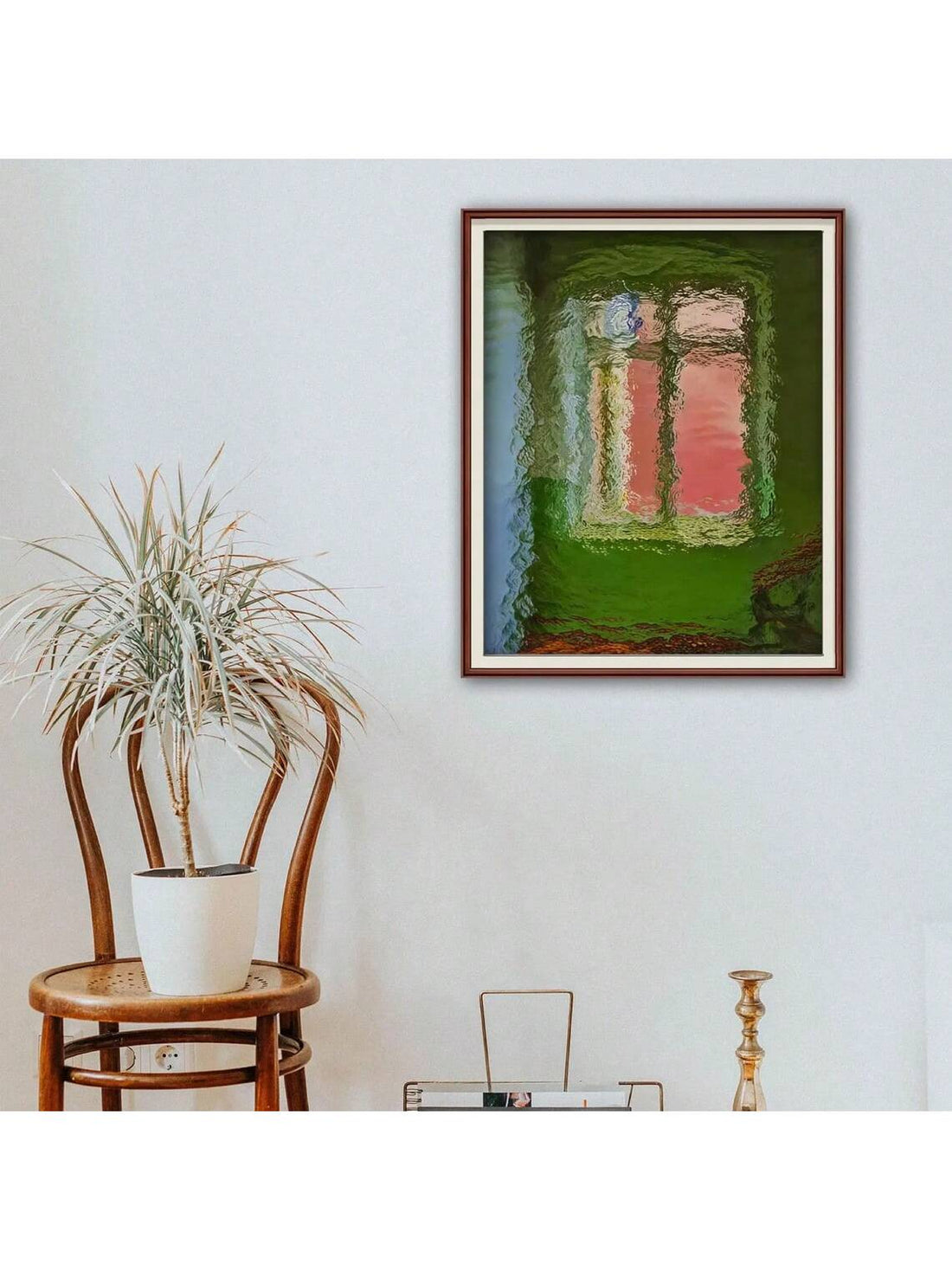 Elevate your living space with "Whispers of Reflection," a modern oil canvas wall art piece designed to blend sophistication with contemporary style. Its subtle textures and thoughtful composition create a serene ambiance, making it an ideal addition to chic home decor.