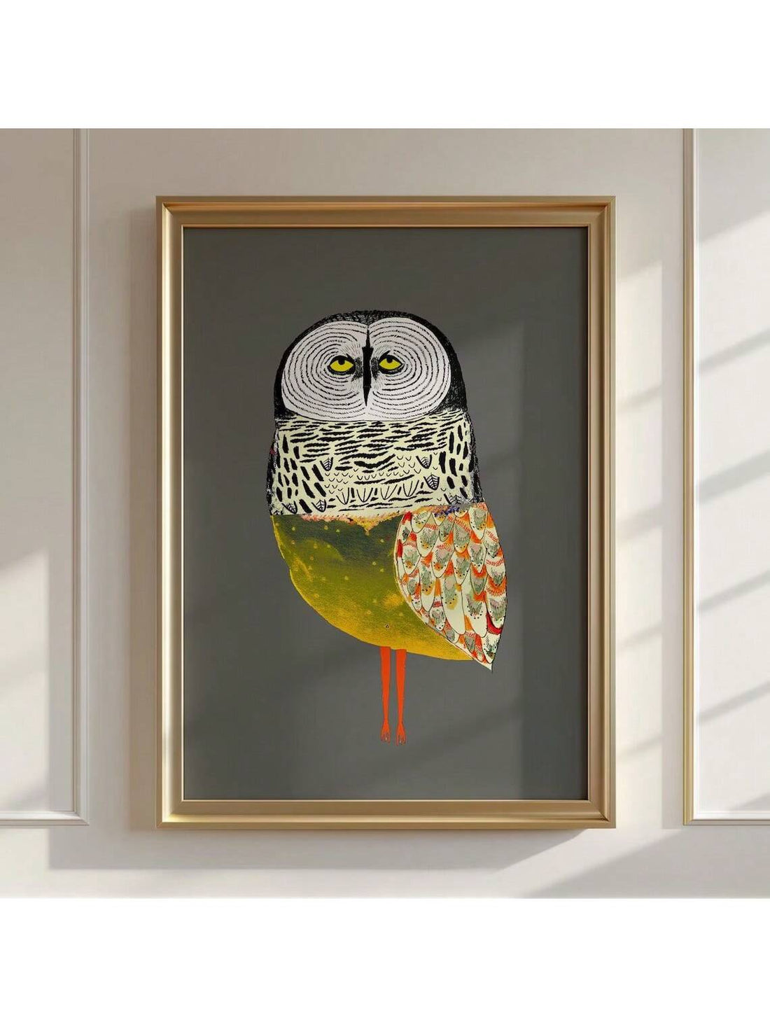 Elevate your living spaces with the Golden Owl Wall Art Print, blending whimsical charm and modern design. Perfect for kitchens, bedrooms, or living rooms, this piece adds a subtle yet striking accent that complements various decor styles. Its versatile appeal makes it an excellent gift choice for women who appreciate unique and tasteful home accents. Crafted to inspire and delight, this art print brings warmth and personality to any room.