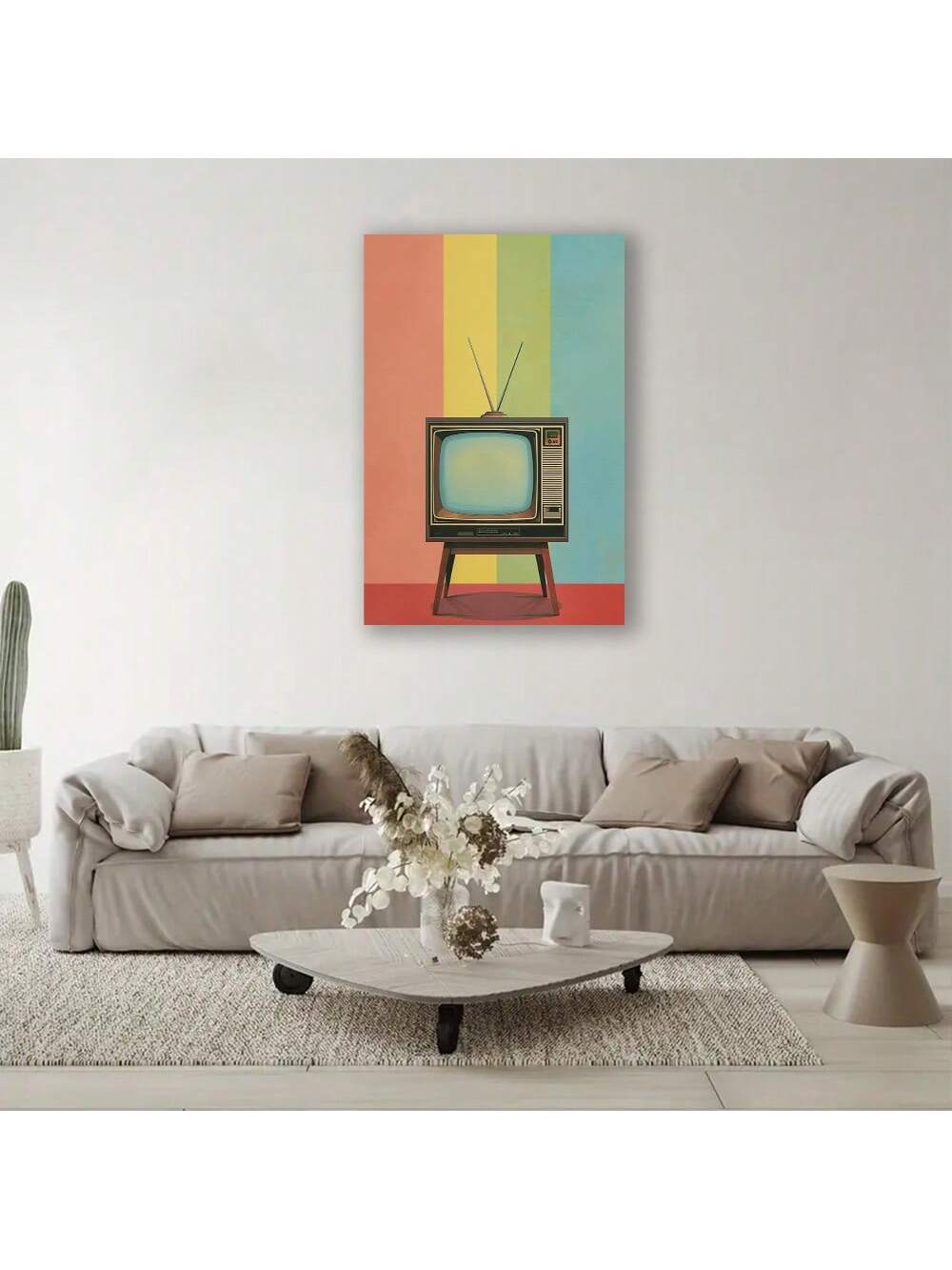 Elevate your living space with this Vintage Pop Art Television Set Canvas Poster, a striking piece of retro wall decor. Featuring bold colors and classic design, it captures the nostalgic charm of vintage television, adding a unique artistic touch to any room. Perfect for enthusiasts of mid-century aesthetics, this canvas print enhances your home’s character while serving as a conversation starter. Durable and vibrant, it’s an expert choice for those seeking to blend art and nostalgia seamlessly.