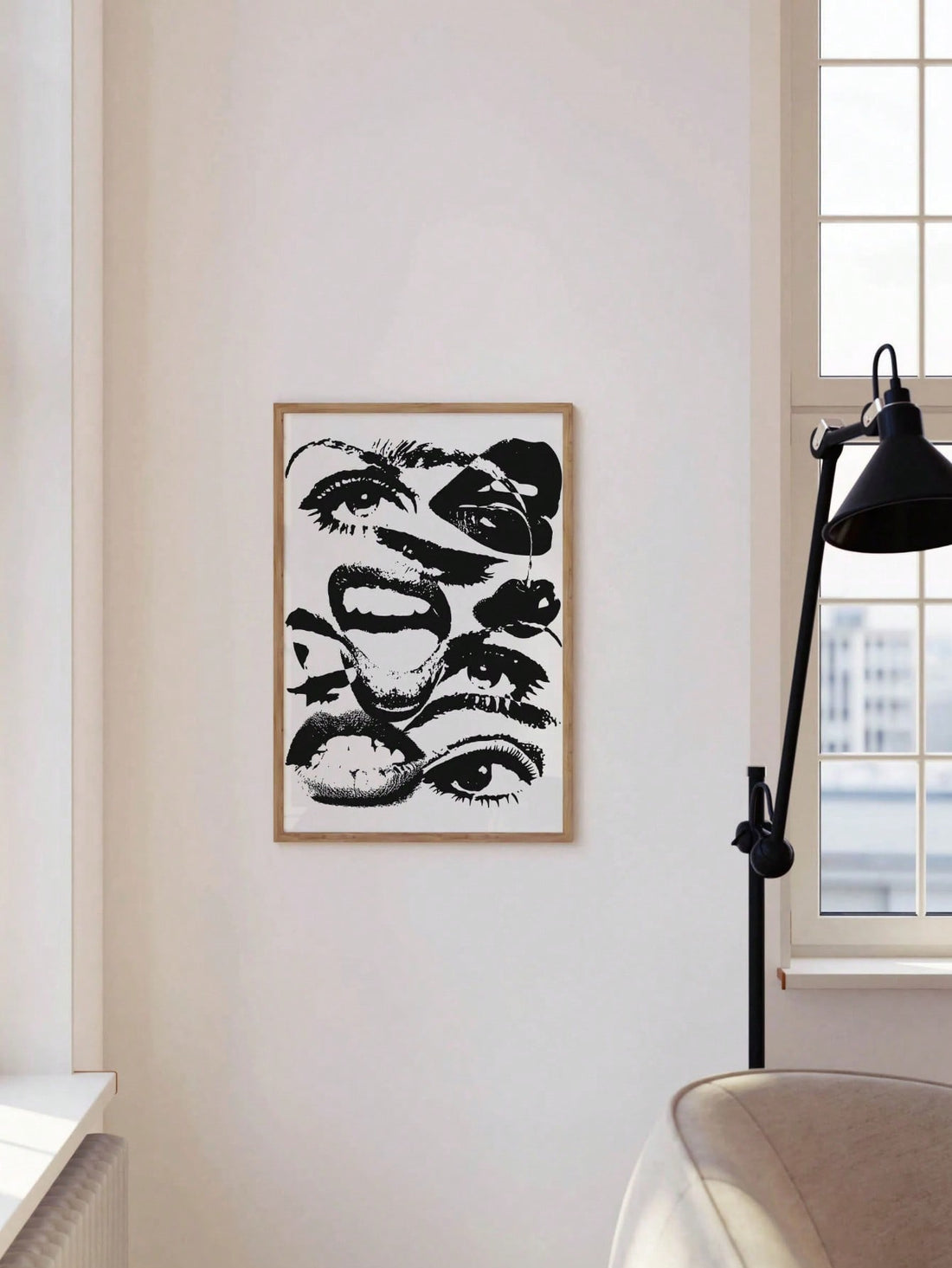 Elevate your interior design with this sophisticated black and white canvas art poster. The minimalist color palette creates a timeless aesthetic that complements any modern décor scheme. Expertly printed on premium canvas, this piece adds depth and visual interest to living spaces, offices, or studios while maintaining an elegant simplicity that design professionals favor for creating balanced, contemporary environments.