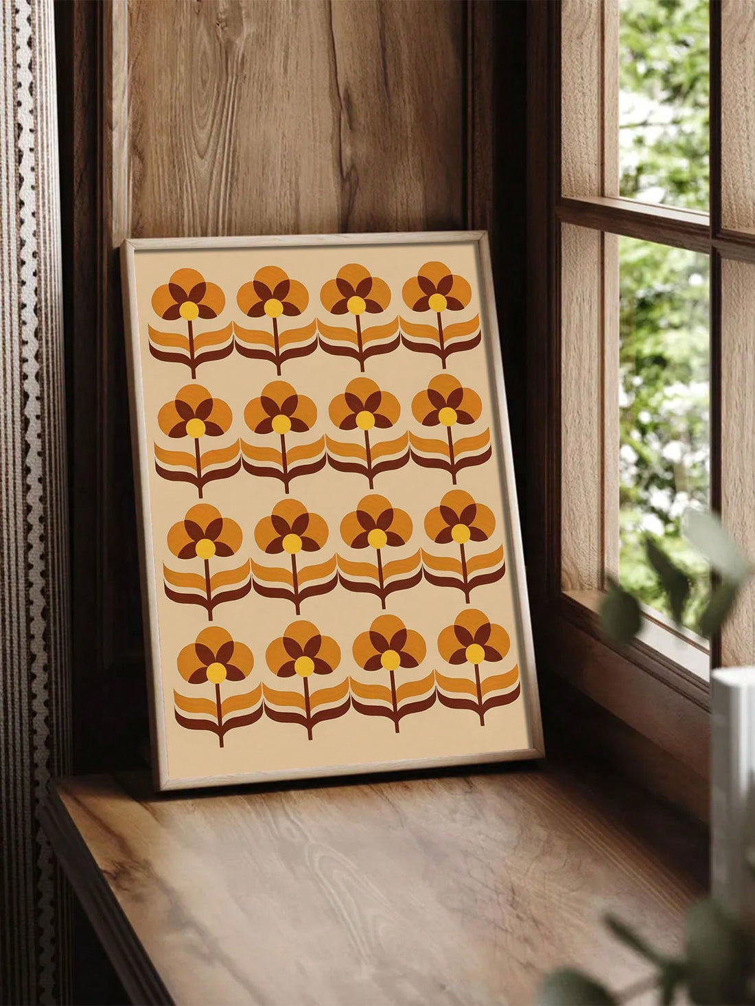 Transform your space with this authentic Vintage 70s Floral Canvas Wall Art Print. This frameless poster captures the iconic aesthetic of 1970s floral design, offering versatile decor for living rooms, kitchens, bedrooms, and bathrooms. The durable canvas material ensures longevity while the vibrant retro pattern adds character and nostalgic charm to any interior setting.