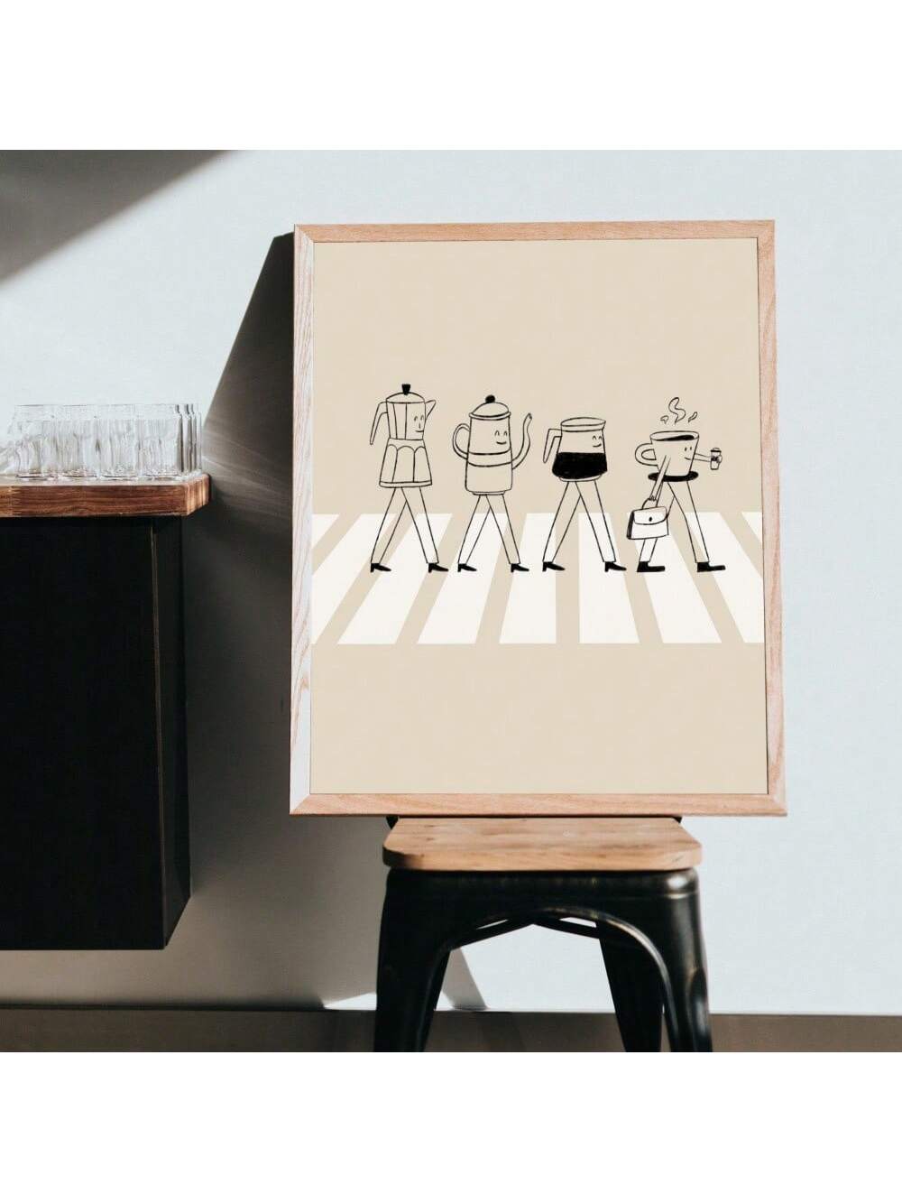 Elevate your space with this frameless pop music album poster, expertly printed on high-quality canvas. Its sleek, borderless design adds a modern touch, making it an ideal wall decor piece for cafes and coffee enthusiasts. Durable and vibrant, this poster brings a stylish, artistic vibe that complements any contemporary setting.