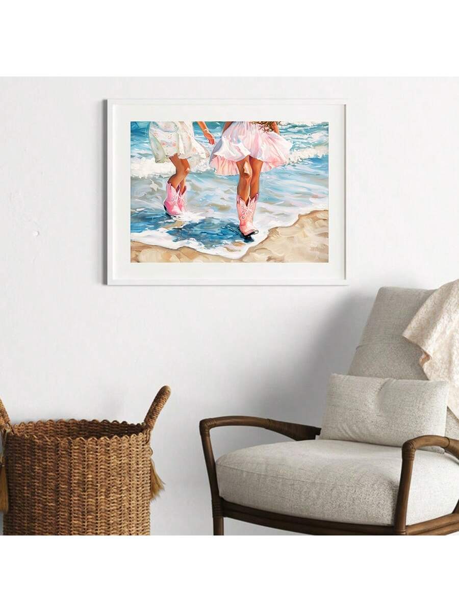Add a touch of retro western charm to your space with this Chic Pink Cowgirl Boots Canvas Art. Perfectly suited for girly bedrooms and living areas, this artwork blends vintage style with a playful pink palette, creating a unique focal point that complements both modern and classic decor. Crafted on high-quality canvas, it offers durability and vibrant color retention, making it an ideal choice for those seeking to infuse personality and warmth into their interiors.