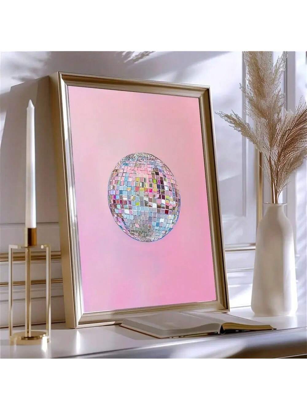 Elevate your dorm room with this Bright Pink Minimalist Disco Ball Poster, designed for a modern and stylish ambiance. Its clean, vibrant design adds a pop of color and a touch of retro flair without overwhelming your space. Perfect for those who appreciate sleek, contemporary decor, this unframed poster offers versatile display options to suit your personal style.