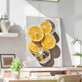 Disco Lemon Canvas Wall Art Maximalist Fruit Poster Kitchen Decor
