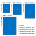 Size chart for Born To Be Wild Western horse poster in portrait panels from 20 by 30 to 50 by 70 cm