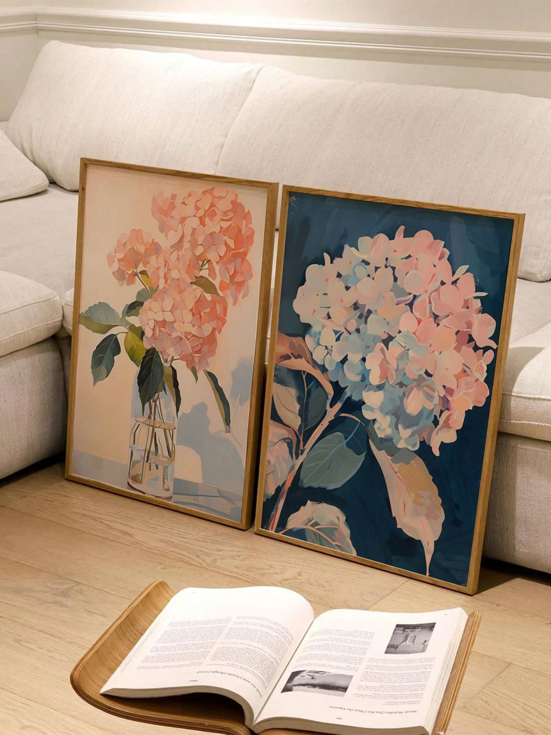 Elevate your interior design with this sophisticated 2-piece flower poster set. The minimalist botanical illustrations bring refined natural elements to any space while maintaining a clean, contemporary aesthetic.