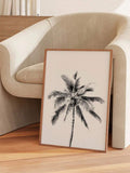 Tropical beach bar watercolor triptych poster