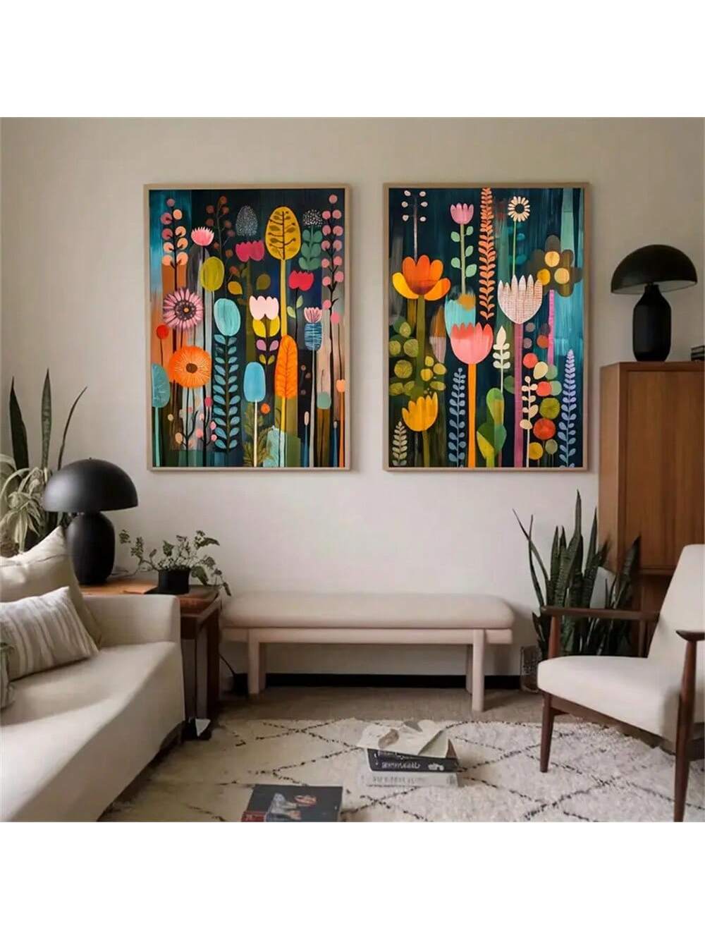 Transform your space with these stunning botanical floral wall art prints featuring vibrant abstract watercolor designs. Each piece captures the natural beauty of flowers through contemporary artistic expression, bringing sophisticated color and movement to any room. Perfect for living rooms, bedrooms, or offices, these prints add visual interest while maintaining an elegant aesthetic.