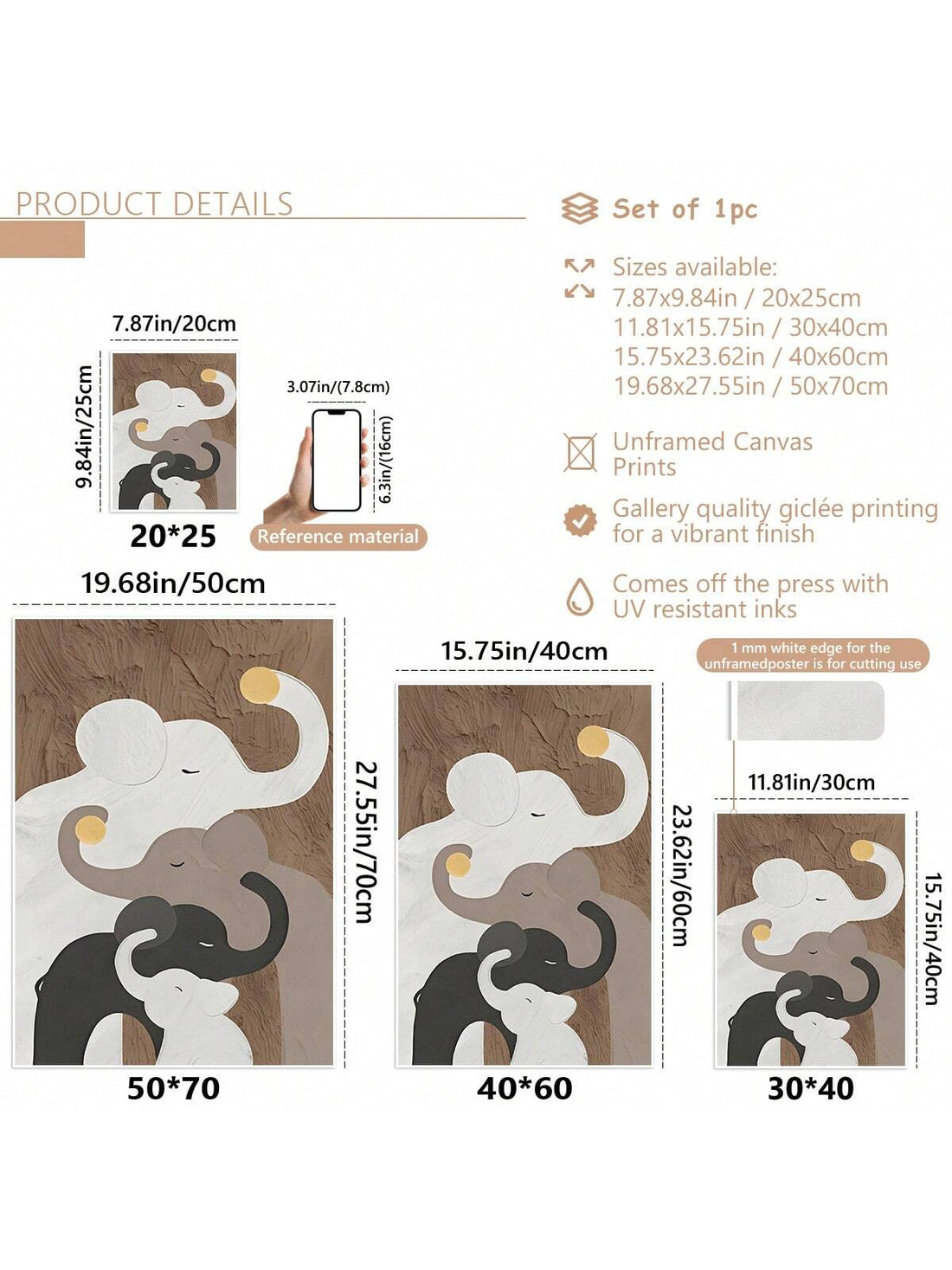 Transform your space with this sophisticated Abstract Elephant Canvas Wall Art. This modern oil painting combines artistic expression with the majestic presence of elephants, creating a focal point that elevates both home and office environments. The abstract interpretation offers depth and visual interest while maintaining a professional aesthetic suitable for various interior design styles.