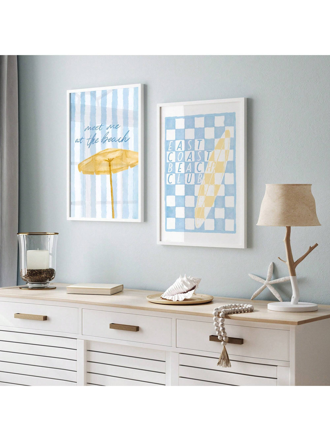 Capture the essence of summer with this Retro "Meet Me At The Beach" canvas art. Designed to evoke nostalgic coastal charm, it adds a timeless, inviting touch to any space. Perfect for enhancing your summer decor, this piece blends vintage style with vibrant colors, creating a warm and welcoming atmosphere that complements beach-themed interiors effortlessly.