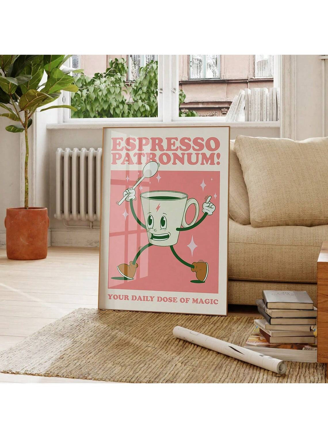 Elevate your kitchen aesthetic with this striking vintage coffee poster, designed for discerning coffee enthusiasts and home décor collectors. 