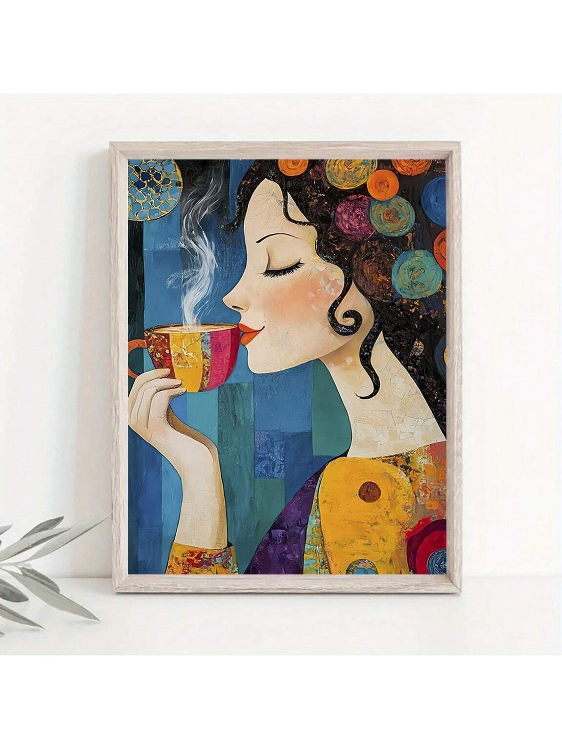 Elevate your space with this Chic Abstract Coffee Girl Canvas Art, measuring 12x16 inches. Its frameless design offers a modern, minimalist appeal perfect for stylish homes and cafes. The abstract depiction adds a sophisticated artistic touch, creating a warm and inviting atmosphere. Crafted to complement contemporary decor, this canvas art enhances any room with subtle elegance and character.