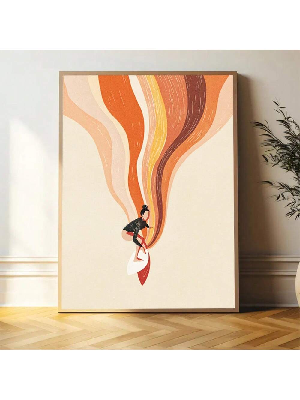 Elevate your space with this Modern Nordic Minimalist Surfing Girl Canvas Art, designed to bring a sleek, contemporary vibe to any home or office. Its clean lines and subtle color palette embody Nordic simplicity while capturing the dynamic spirit of surfing. Perfect for those seeking refined décor that inspires calm and creativity, this canvas art adds a sophisticated touch without overwhelming your environment.
