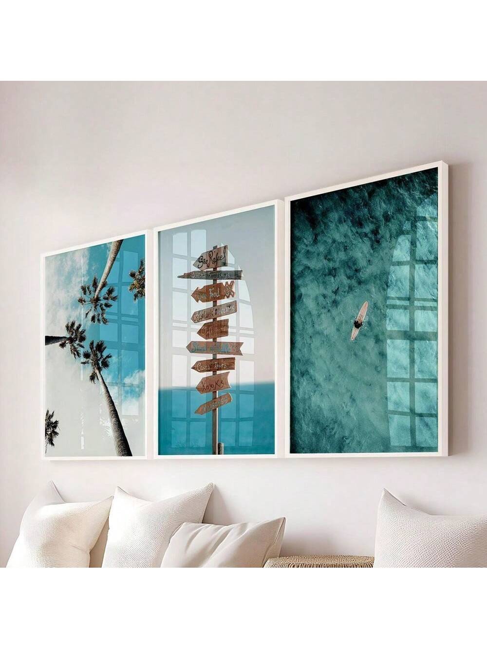 Bring the serene beauty of the coast into your home with the Tropical Beach Canvas Wall Art Set. Featuring palm trees and surf-themed designs, this set enhances any beach house or coastal space with authentic, tranquil vibes. Perfect for creating a relaxing atmosphere, it serves as a sophisticated focal point that captures the essence of tropical living. Crafted to complement a variety of interiors, this art set helps you evoke a laid-back, seaside ambiance effortlessly.