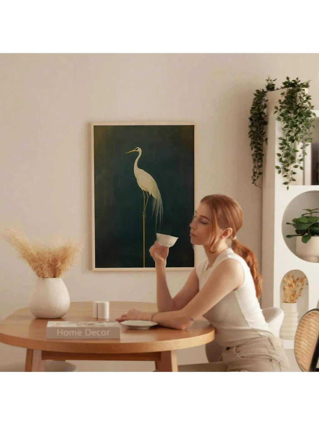 Elevate your living space with this Antique Japanese Crane Print, a striking piece of vintage wall art. Featuring elegant cranes rendered in traditional Japanese style, this artwork embodies timeless aesthetic appeal and cultural depth. Ideal for adding a serene and sophisticated touch to any room, it complements various decor styles while celebrating classic Japanese artistry.