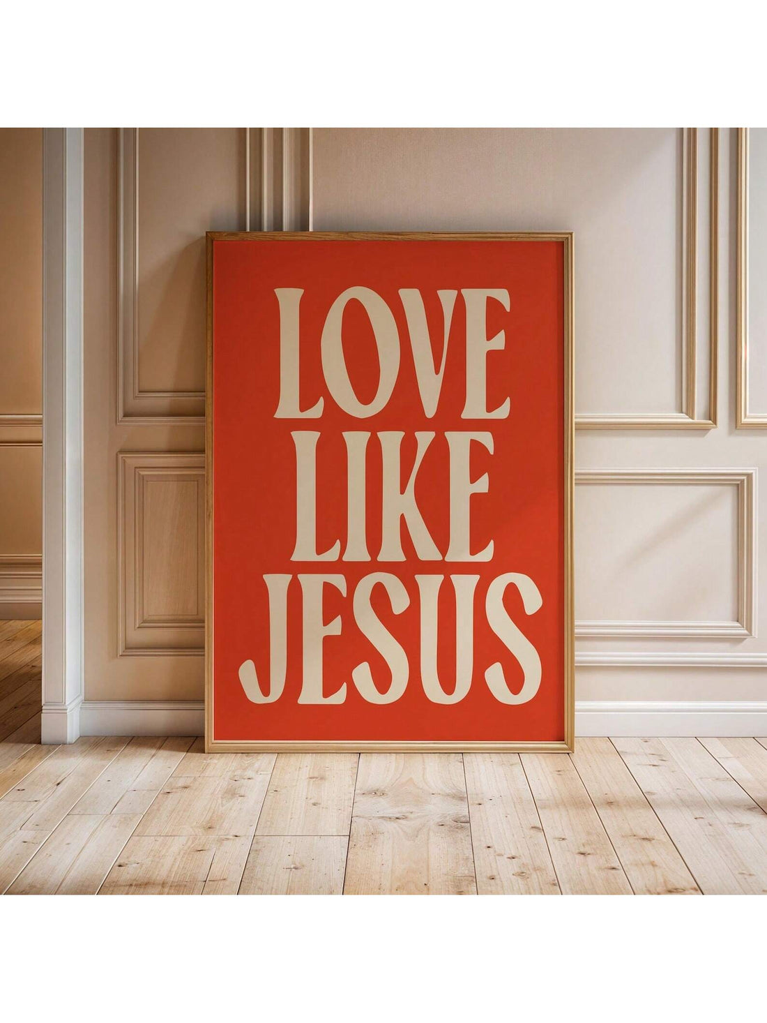 Elevate your living space with the Love Like Jesus Wall Art, a minimalist Christian canvas print designed to inspire faith and compassion. Its clean design complements any decor while serving as a daily reminder to embody love and kindness. Crafted with quality materials, this artwork offers lasting beauty and spiritual encouragement for your home.