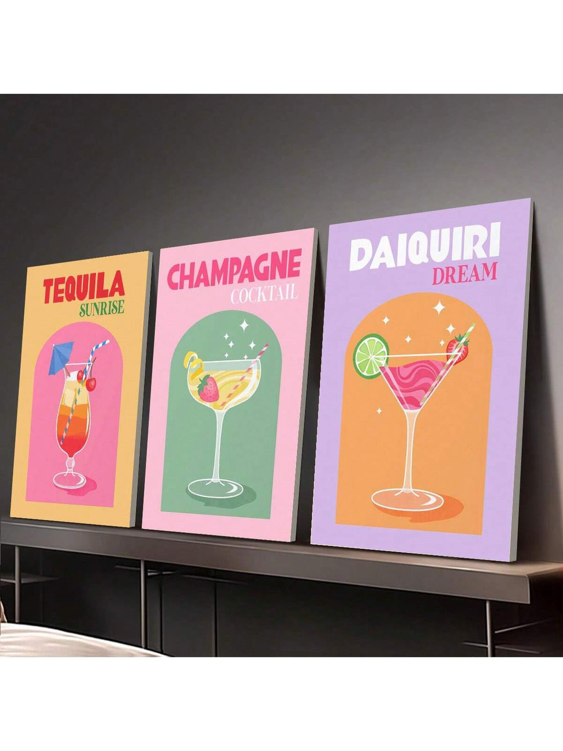 Elevate your space with this vibrant 6-piece frameless juice print wall art, perfectly capturing retro coastal charm. Each panel seamlessly combines to create a striking, colorful display that adds energy and style to any room. Crafted without frames, the sleek design highlights the artwork’s vivid hues and clean lines, making it an ideal choice for modern coastal interiors. This unique set also serves as a thoughtful gift, blending artistic appeal with nostalgic coastal vibes for a memorable touch.