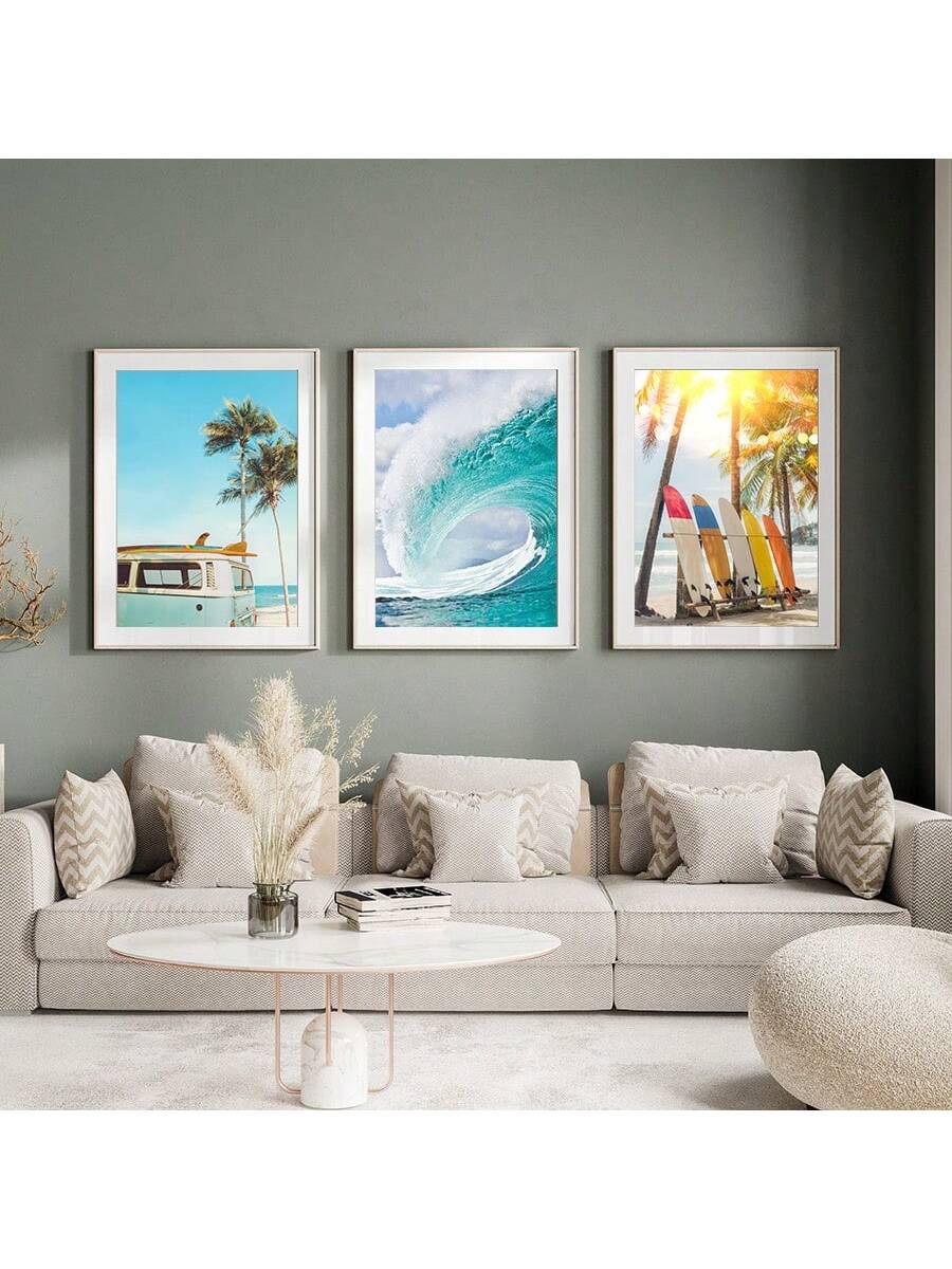 Transform your space with our Pastel Surfboard Wall Art, expertly crafted canvas prints that capture the essence of coastal living. These carefully designed pieces feature soft, beach-inspired hues that complement summer-themed interiors while adding a sophisticated touch to bedrooms and living rooms. The high-quality canvas construction ensures lasting color vibrancy, making these prints an investment in both style and ambiance for any coastal-inspired décor scheme.