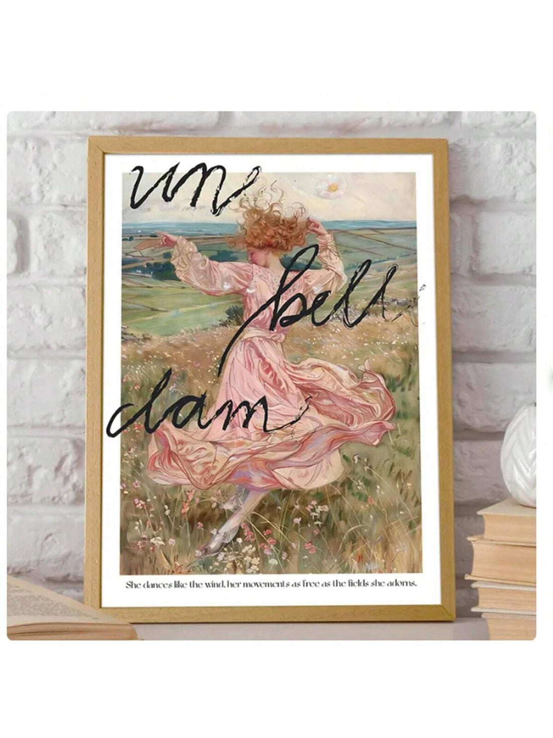 Elevate your interior with this Chic Dancing Girl Wall Art Print, featuring a romantic Rococo floral design that adds elegance and charm to feminine spaces. Expertly crafted, this print blends delicate floral motifs with graceful movement, creating a timeless piece that enhances any room’s ambiance. Perfect for bedrooms, dressing areas, or cozy corners, it brings a refined, artistic touch that complements sophisticated décor styles.